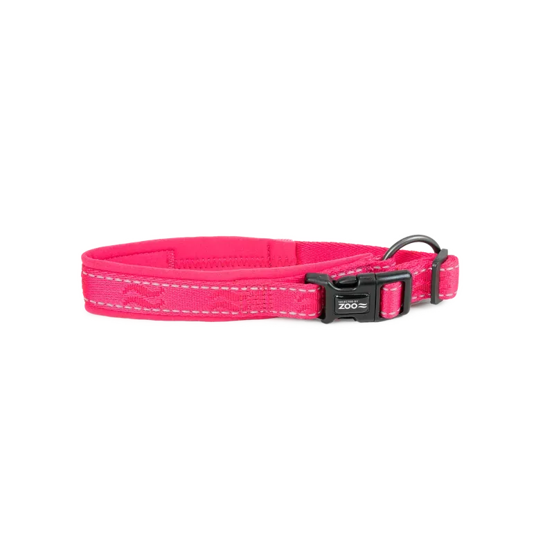 Hundhalsband Rufus vadderat ställbart 20 mm x 3040 cm Rosa Erbjudandepris