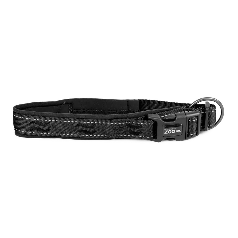 Hundhalsband Rufus vadderat ställbart 25 mm x 4050 cm Svart Endast denna vecka