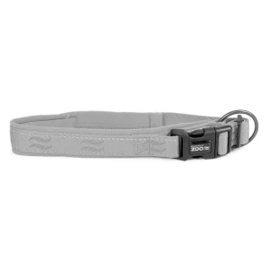 Hundhalsband Rufus vadderat ställbart 25 mm x 4555 cm Grå Begränsat antal