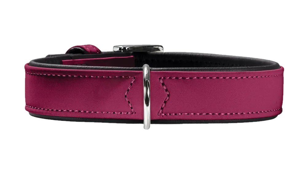 Hundhalsband Softie Artificial Leather Hallon/Svart S 45cm Billig