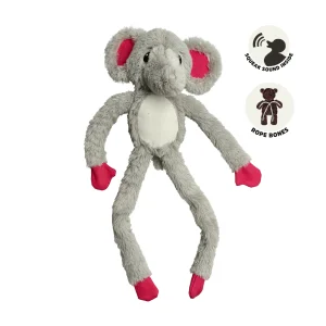 Hundleksak Elefant med Rep Gr氓 65cm