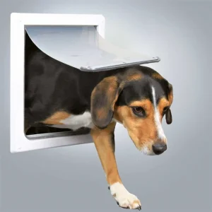 Hundlucka 2-Väg S-M 30x36cm Vit