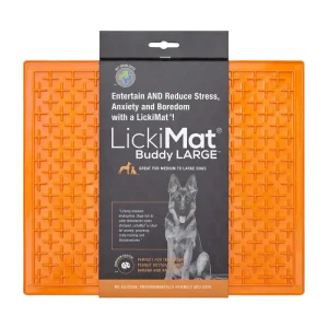 Hundskål Lickimat Buddy Xl Orange – 30,5×25,5 CM