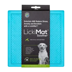 Hundskål Lickimat Soother Ljusblå – 20×20 CM