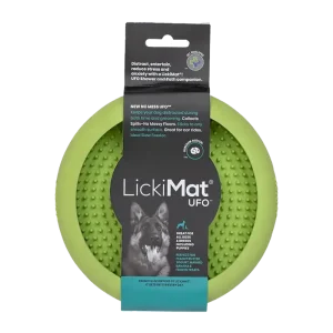 Hundskål Lickimat Ufo – Grön
