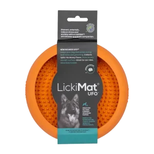 Hundskål Lickimat Ufo – Orange
