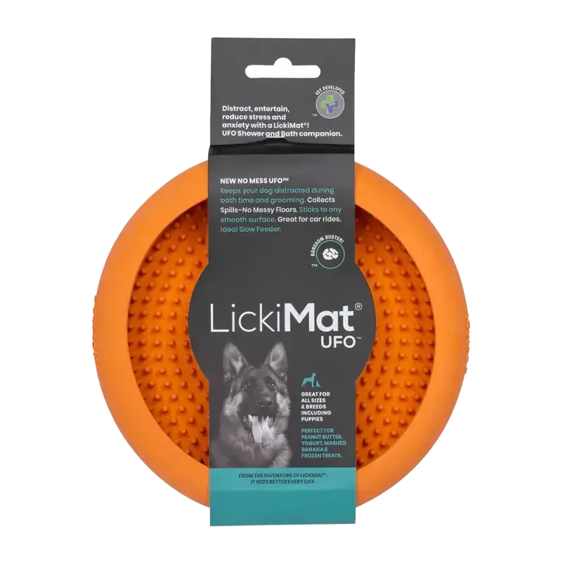 Hundskål Lickimat Ufo – Orange