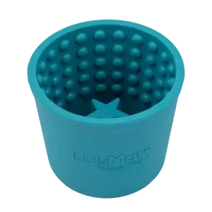 Hundskål Lickimat Yoggie Pot – Ljusblå