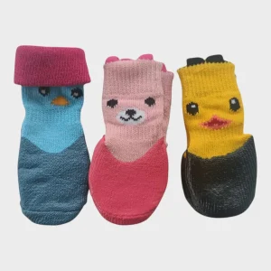 Hundsockor med silikon – fyrpack