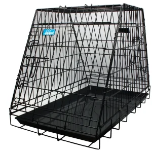 Hundtransportbur Svart Pyramid 78x49x57cm