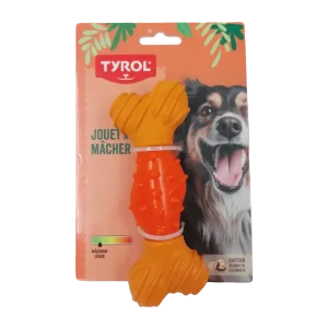 Hundtugg Ben av Bambu/Gummi Small Tyrol – 15 CM