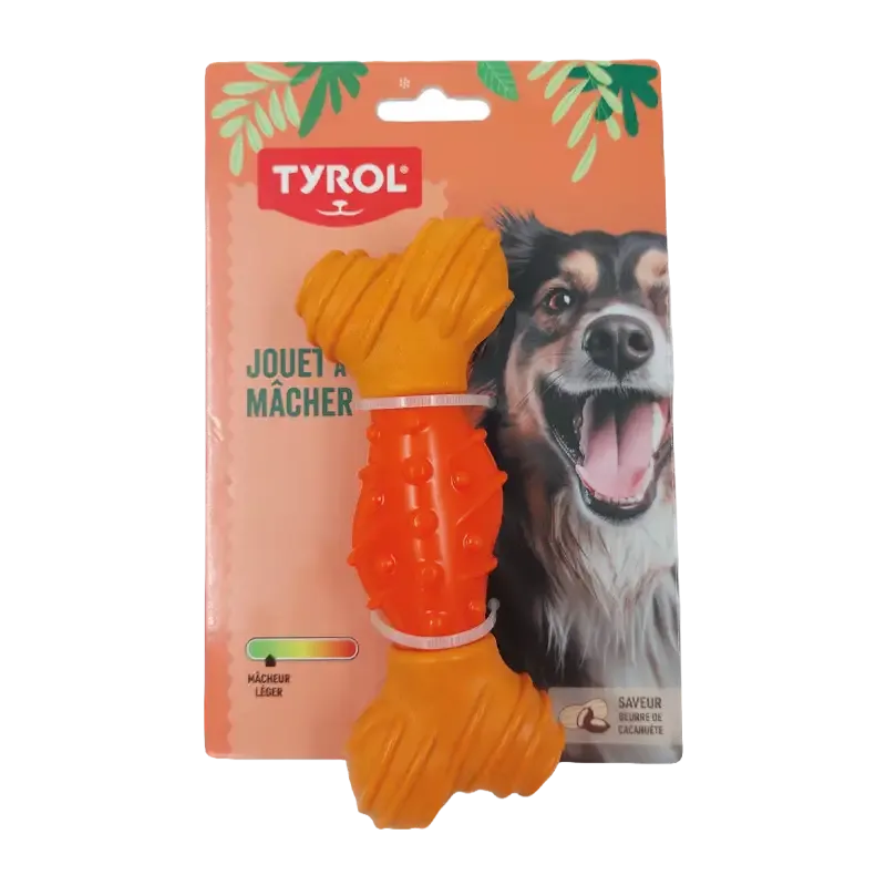 Hundtugg Ben av Bambu/Gummi Small Tyrol – 15 CM