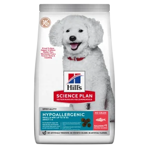 Hypoallergenic Adult Small & Mini hundfoder med lax