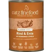 I lager Ekonomipack catz finefood 24 x 400 g – Nöt & anka