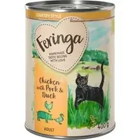 I lager Ekonomipack Feringa Country Style Menu 24 x 400 g – Kyckling, anka & fläsk
