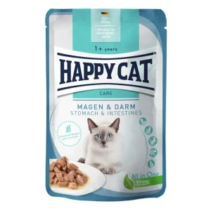 I lager Happy Cat Mage & Tarm Bitar i Sås 85 g