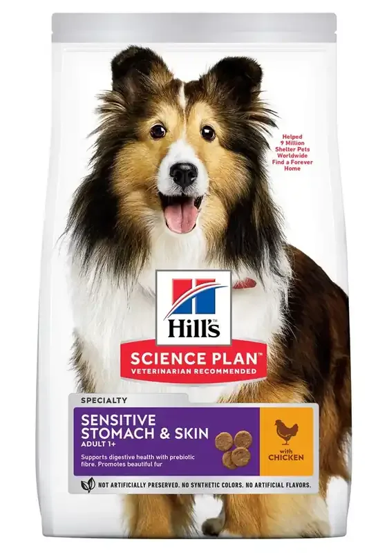I lager Hill‘s Science Plan Canine Sensitive Stomach & Skin Medium Adult Chicken 14 kg
