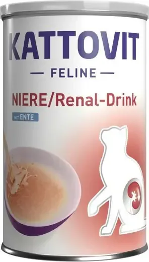 I lager Kattovit Niere-Renal Drink duck can 12 x 135ml
