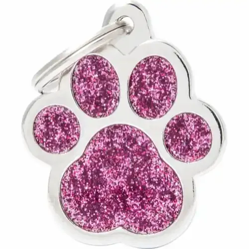 I lager MyFamily ID-bricka shine, tass stor, rosa