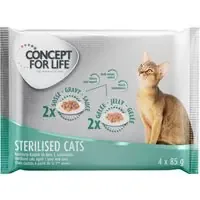 I lager Provpack Concept for Life 4 x 85 g – Sterilised