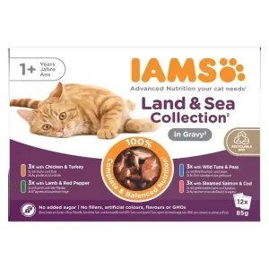 Iams Delights in gravy Multipack Land & Sea 12×85 g Köp online