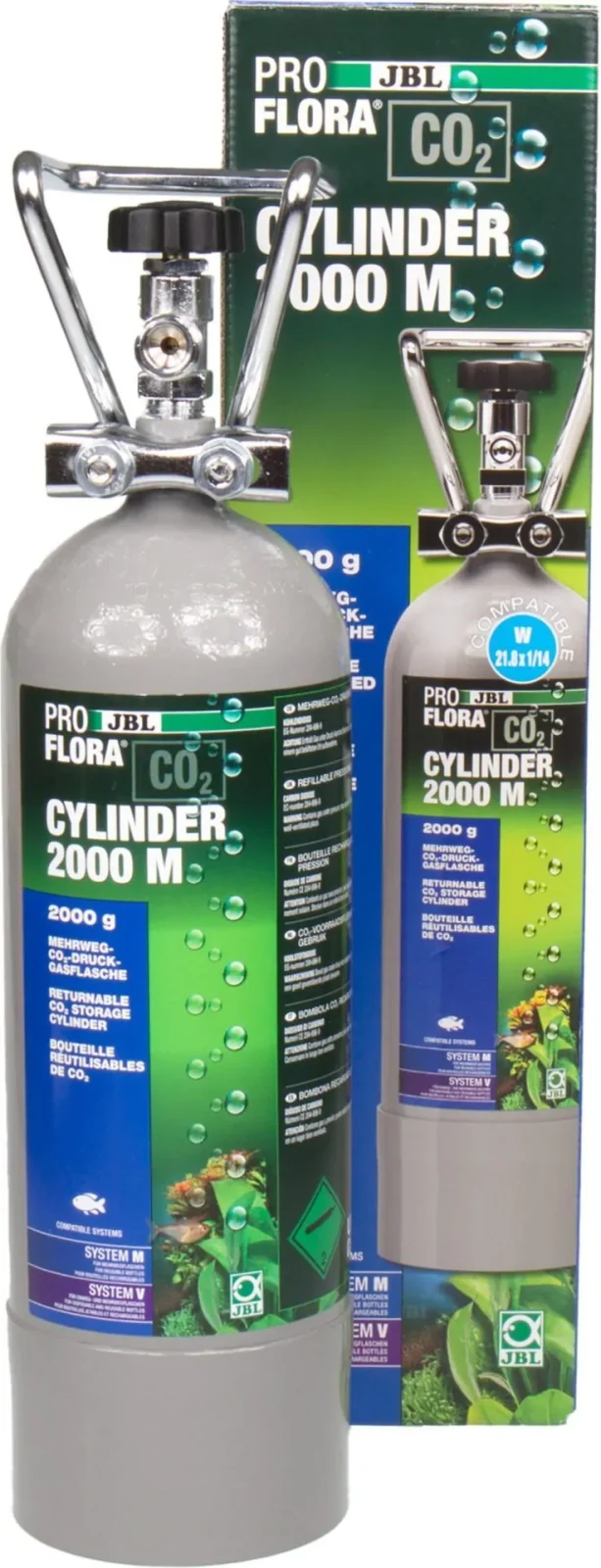 Jbl Proflora 2000m Påfyllningsbar Flaska Co2