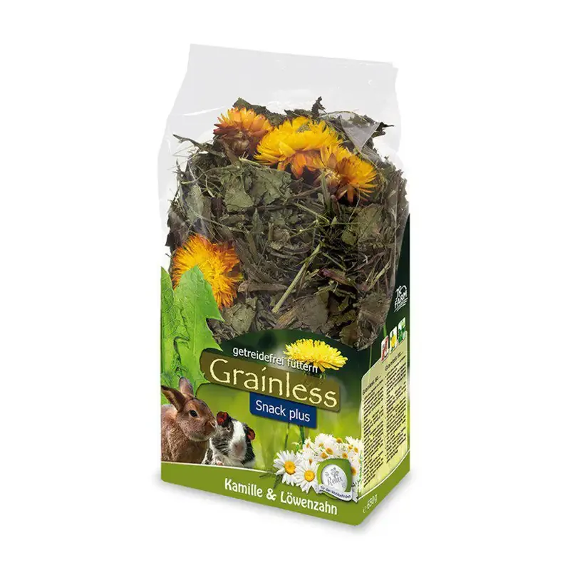 JR Farm Grainless Plus Kamomill & Maskros – 100 G