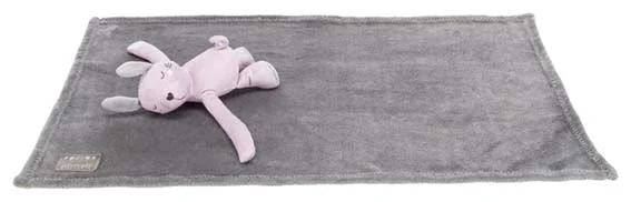 Junior Cuddly Set Filt & Björn Grå/Ljuslila - Image 2