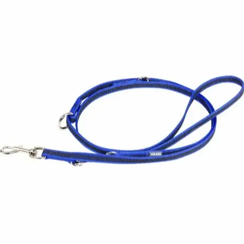 K9 SUPER GRIP KOPPEL MED HANDTAG BLÅ 1,8M