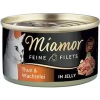 Kampanj Ekonomipack Miamor Fine Filets 24 x 100 g – Tonfisk & vaktelägg i gelé