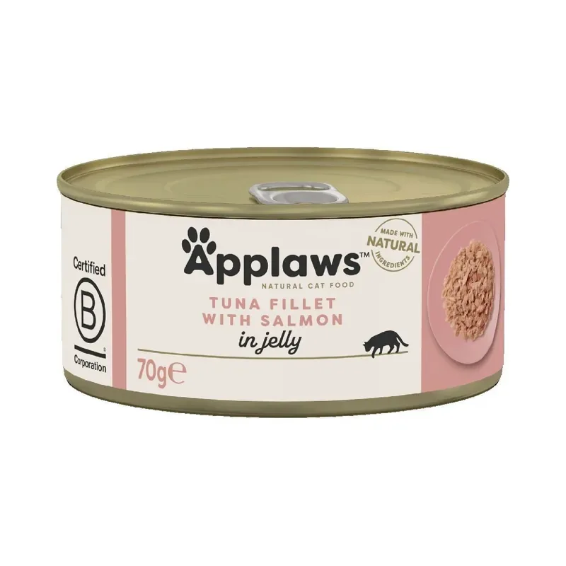 Kampanjpris Applaws Tuna Fillet with Salmon in Jelly 70 g