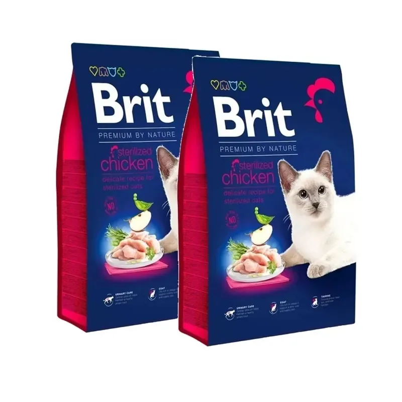 Kampanjpris Brit Premium By Nature Sterilized Chicken 2×8 kg