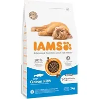 Kampanjpris IAMS Advanced Nutrition Kitten med havsfisk – Ekonomipack 2 x 3 kg