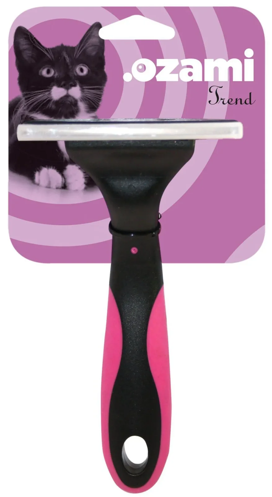 Kattborste Furmaster Large Kort Päls 76 Tänder Böjt Blad Bred 8cm