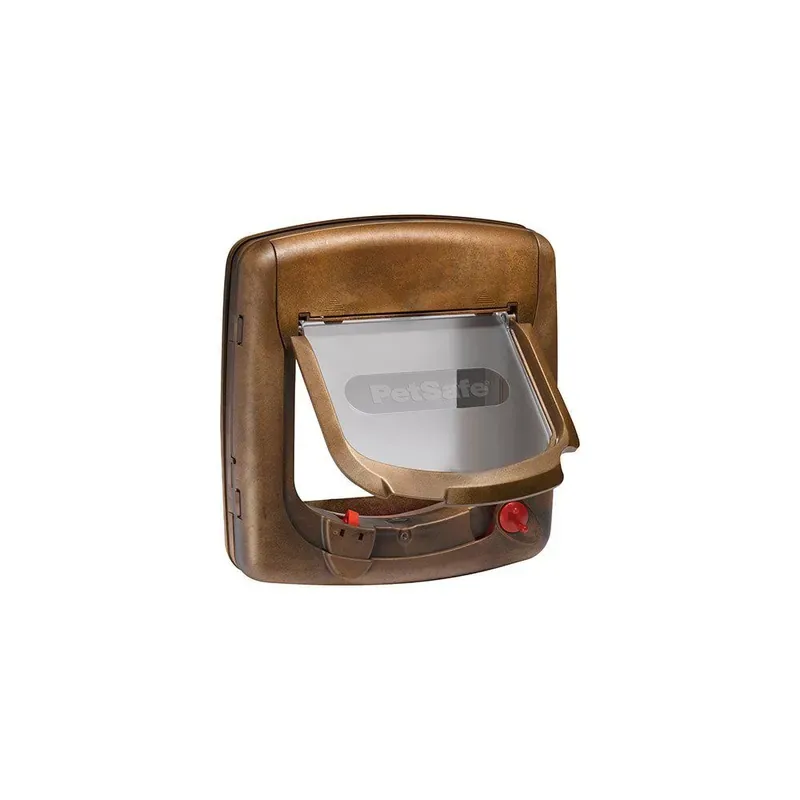 Kattdörr PetSafe Kattlucka med Magnet Brun 252×241 mm Billig