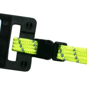 Katthalsband elastisk reflex neongul