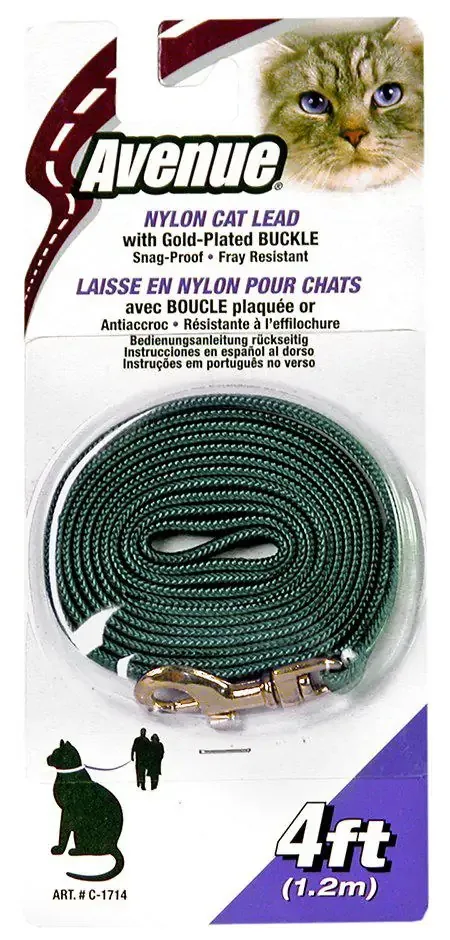 Kattkoppel Nylon Grön 5 mm x 120 cm Catit