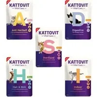 Kattovit Vital Care provpack – 25 x 85 g (5 sorter) Snabb leverans