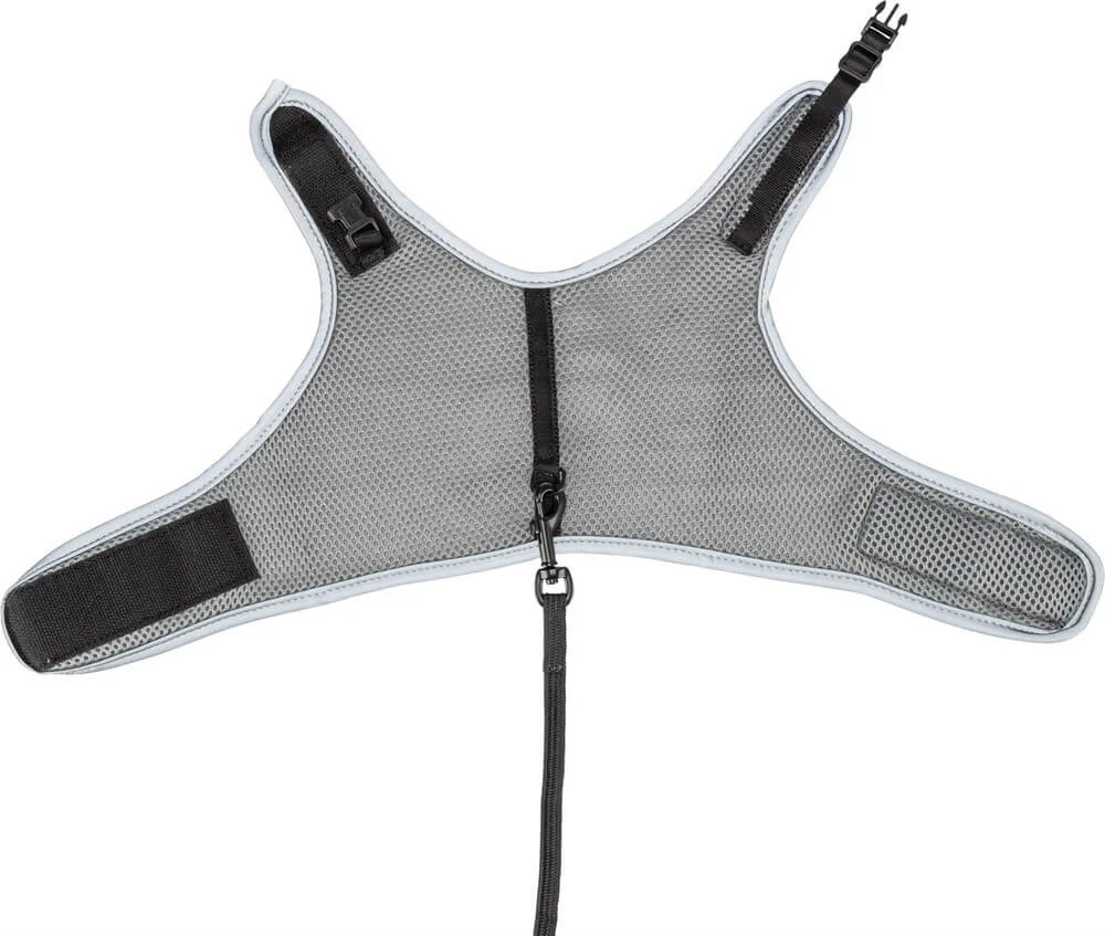 Kattsele Mjuk med Koppel 24-42cm Grå - Image 2