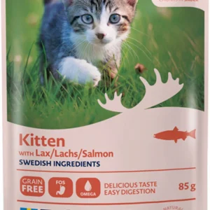 Kitten With Salmon in Sauce V氓tfoder f枚r katt 85g