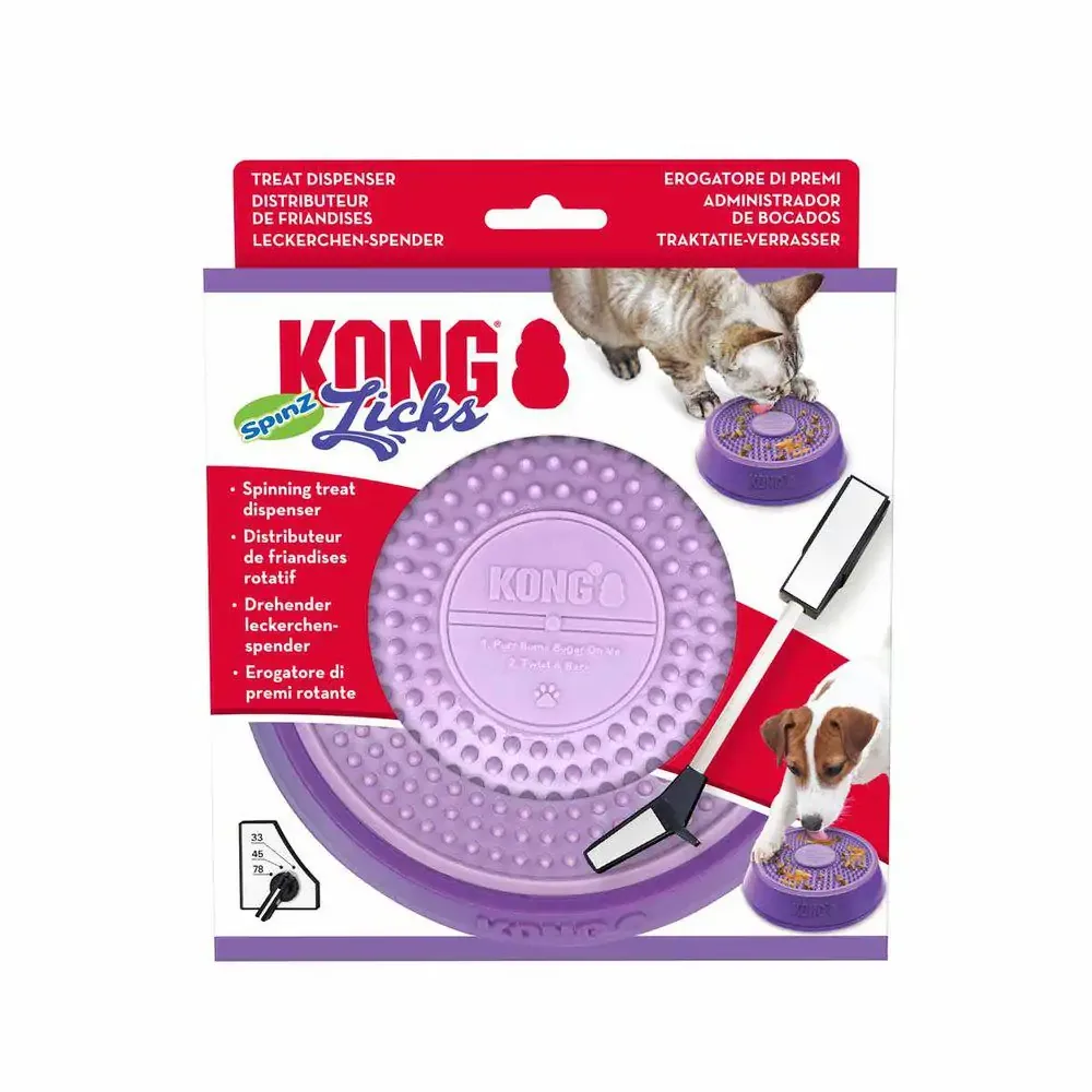 KONG Licks Spinz S – Roterande slickplatta