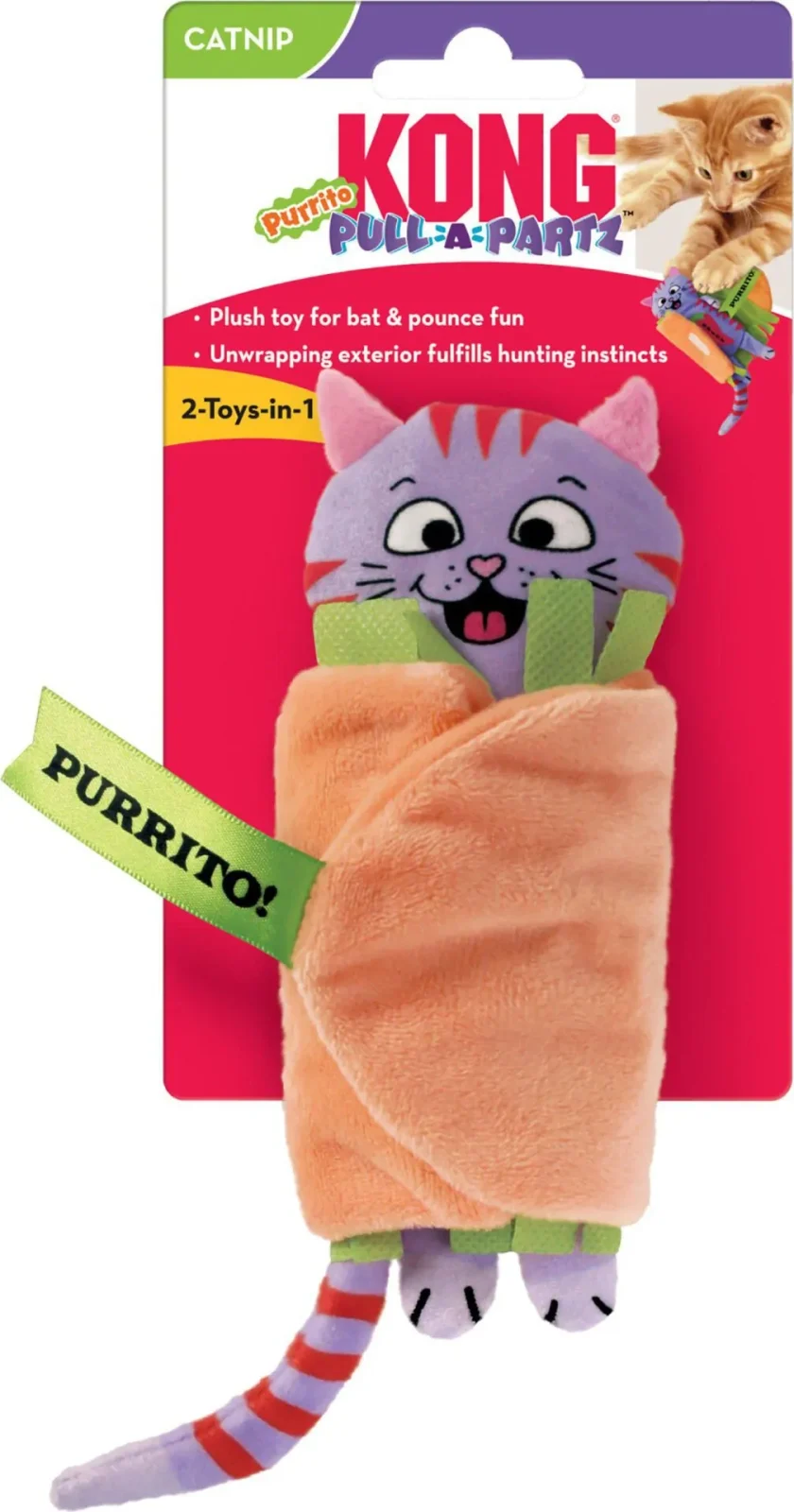 Kong Pull-a-partz Purrito 2,5x6x14cm
