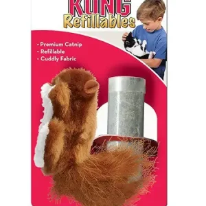 Kong Refillable Catnip Squirrel 10x5x2 Cm