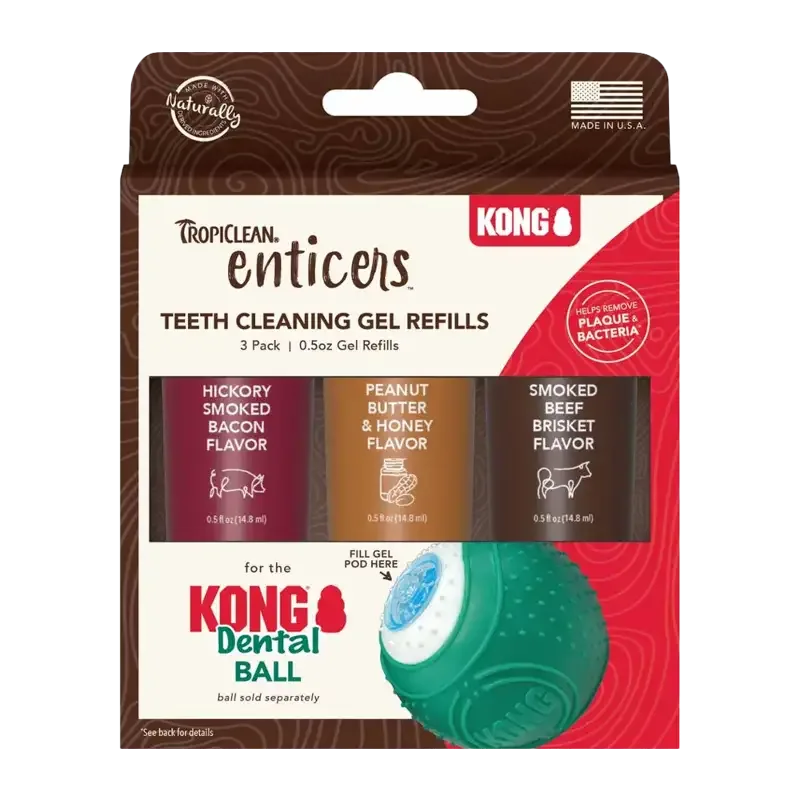 Kong/Tropiclean Refill For Dental Ball 3 – Pack