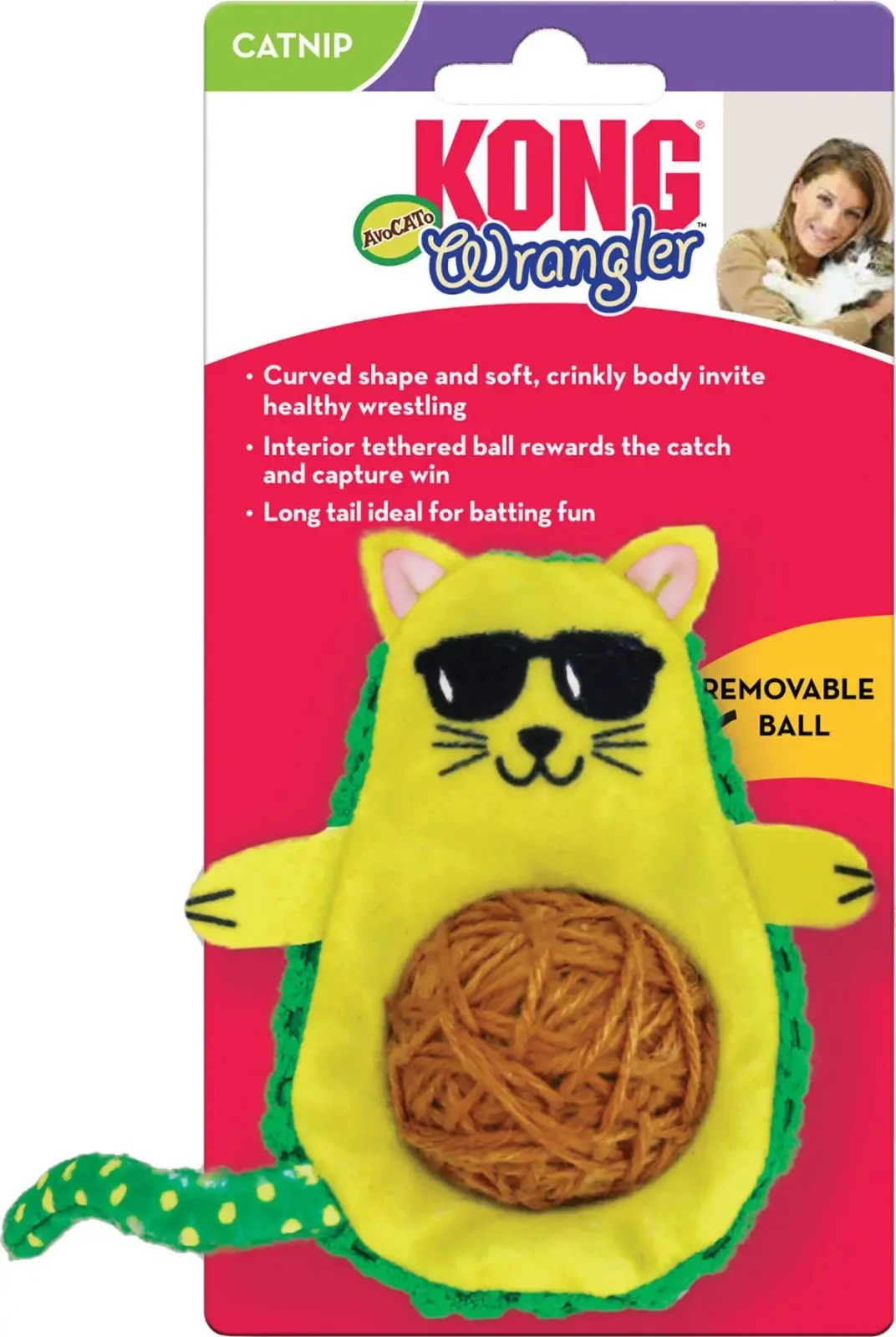 Kong Wrangler Avocato 7,5×7,5×11,5cm