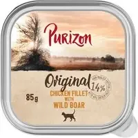 Köp nu Ekonomipack Purizon Original 24 x 85 g – Kycklingfilé med vildsvin