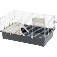 Köp nu Ferplast smådjursbur Rabbit 100 – Grå ca L 95 x B 57 x H 46 cm