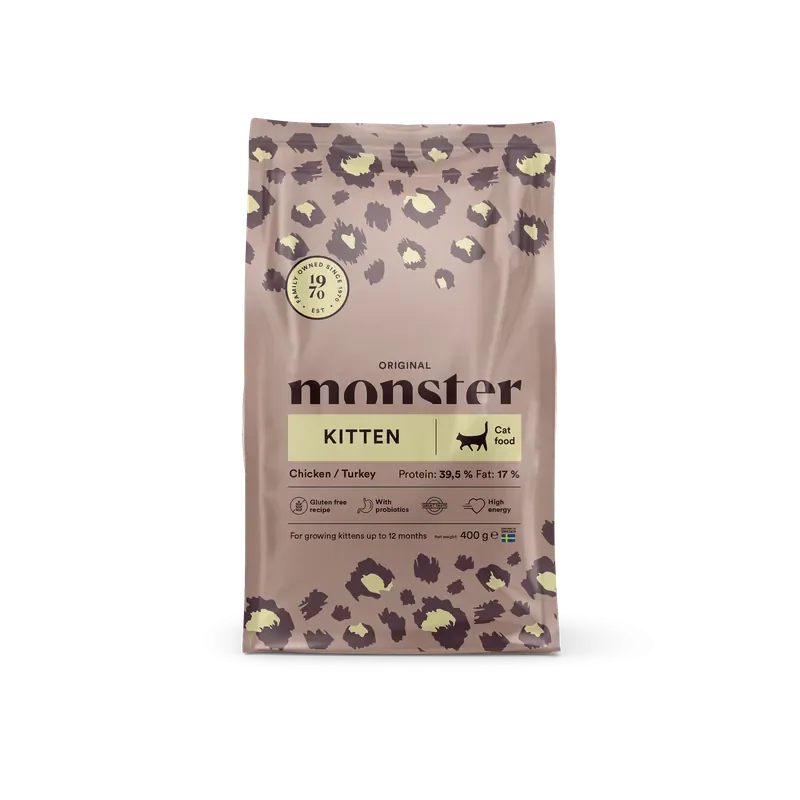Köp nu Monster Cat Original Kitten Chicken-Turkey Kattunge