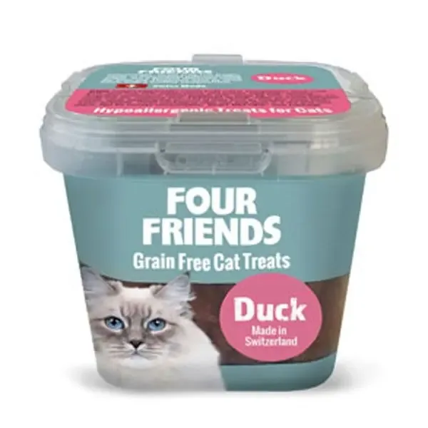 Kundfavorit FourFriends Cat Treats Duck 100 g