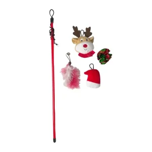 Kundfavorit Kattleksak Reindeer Cat Teaser 4pc Set